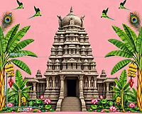 Pink Temple Garden