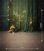 Green Drape Floral (PRE-ORDER)