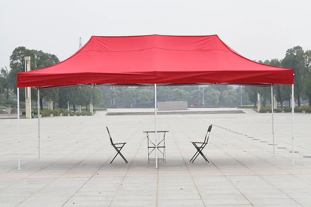 10x20 ft Pop-Up Canopy Tent - Waterproof Portable Gazebo