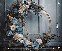 Blue Floral Ring (PRE-ORDER)