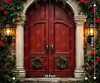 Royal Red Doorway Portrait PRE-ORDER