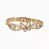 Elegant Anti-Tarnish Butterfly Bangle