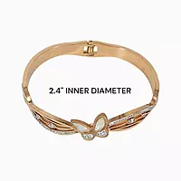 Elegant Anti-Tarnish Butterfly Bangle