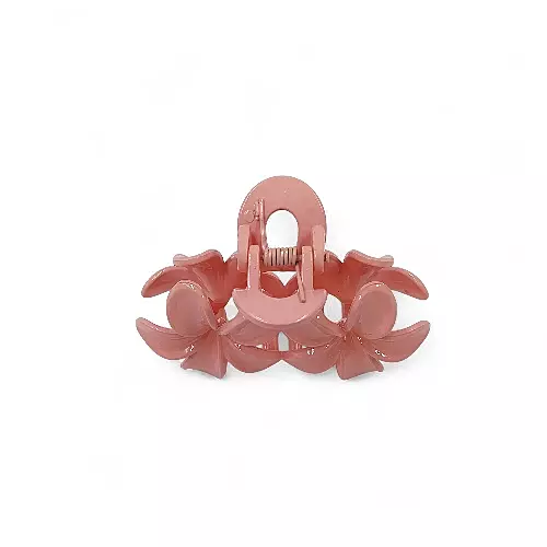 Muted Pink Mini Flower Hair Claw Clips