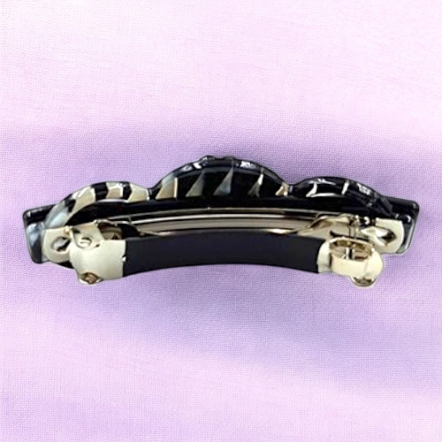 Elegant Flower & Stone Hair Barrette