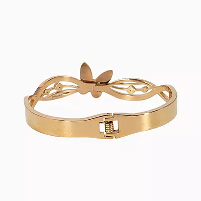Elegant Anti-Tarnish Butterfly Bangle