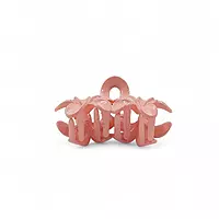 Muted Pink Mini Flower Hair Claw Clips