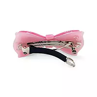 Elegant Pink Ribbon Hair Barrette Clip for Women