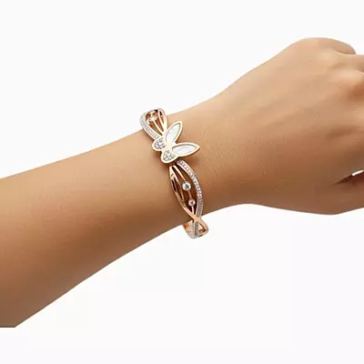 Elegant Anti-Tarnish Butterfly Bangle