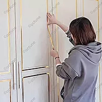 Octune Lustra Flat Profile | Gold, Rose Gold, Black | Self Adhesive