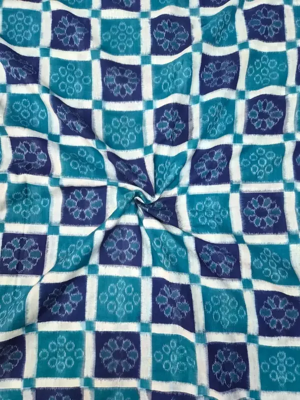 11 KUTHI FLOWER-SEAGREEN-BLUE