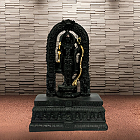 Ram Lalla Idol Showpiece for Home Decor (Black) Polyresin – 6 Inch