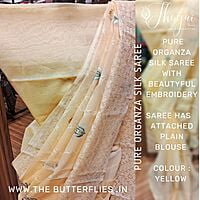 PURE ORGANZA SILK SAREE KCVSORZ22347