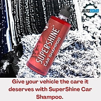 Autobomb SuperShine Car Shampoo | Luxurious Car Wash Shampoo| Car Wash Liquid Produces Thick Foam |For All types of vehicles 500 ml (PACK OF 1) Autobomb SuperShine Car Shampoo | Luxurious Car Wash Shampoo| Car Wash Liquid Produces Thick Foam |For All types of vehicles 500 ml (PACK OF 1)