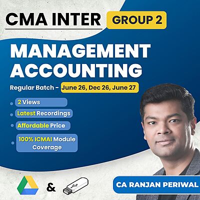 CMA Inter Management Accounting (Group 2) By CA Ranjan Periwal CMA Inter Management Accounting (Group 2) By CA Ranjan Periwal