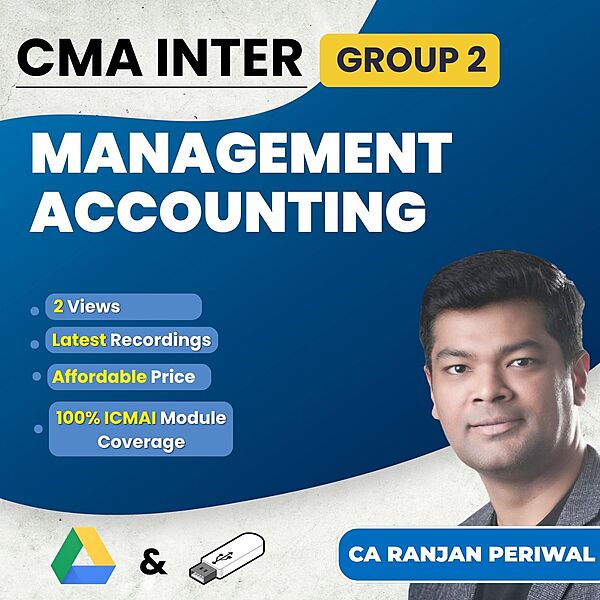 CMA Inter Management Accounting (Group 2) By CA Ranjan Periwal