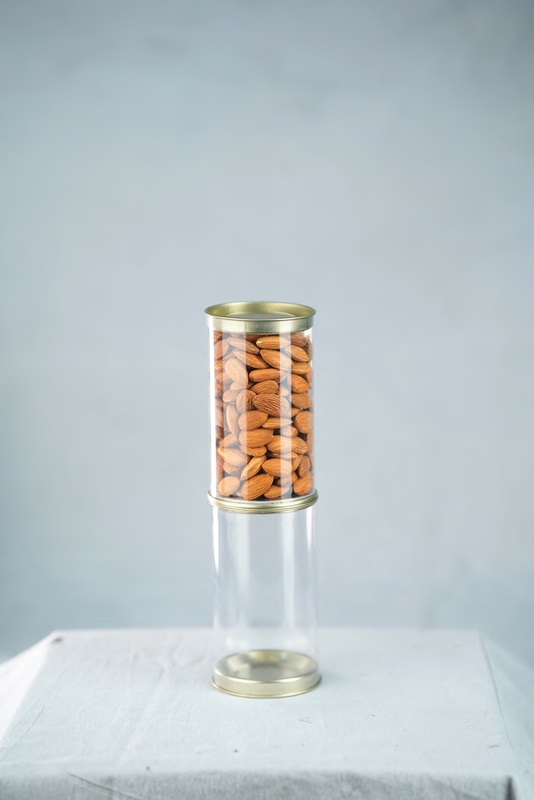 CLEAR TIN JARS - 350 ML