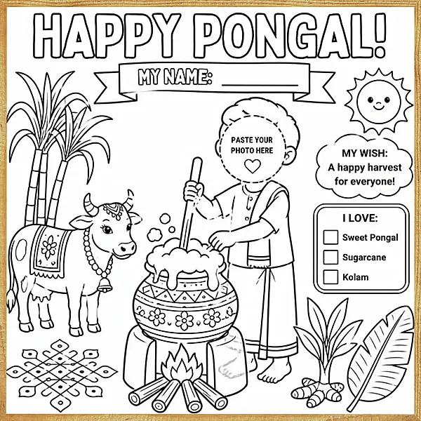 Happy Pongal – Colour & Frame Kit