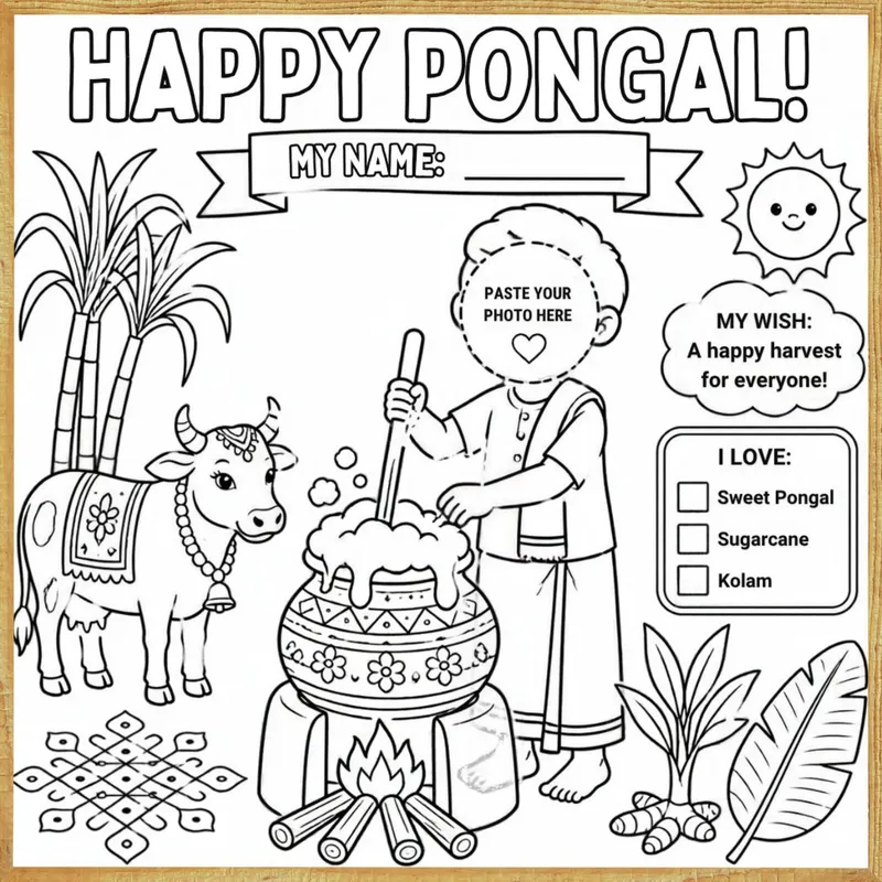 Happy Pongal – Colour & Frame Kit