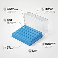ET Dental Bur Holder 24 Hole – Dental Bur Storage & Organizer
