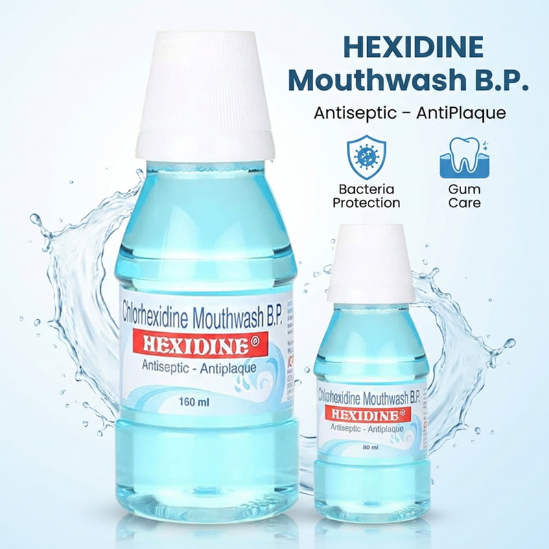 ICPA Hexidine Anti-Fungal Mouthwash 160ml Pack of 10 – Chlorhexidine Oral Rinse
