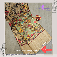 Pure Geecha Tusser Silk Saree YBRSTUS21523
