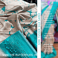 TUSSER CUT WORK SAREE AGISTUS22219