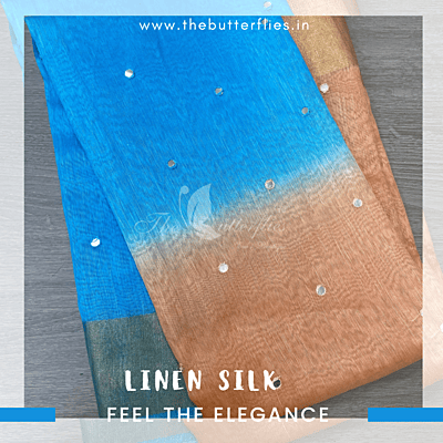 PURE LINEN SILK SAREE YBRSLIN21119