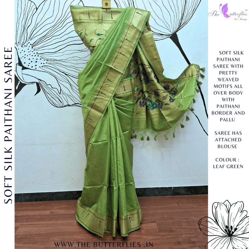 SOFT SILK PAITHANI SAREE  IHFSSIL23876