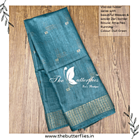 VISCOSE TUSSER SAREE YBRSTUS23386 VISCOSE TUSSER SAREE YBRSTUS23386