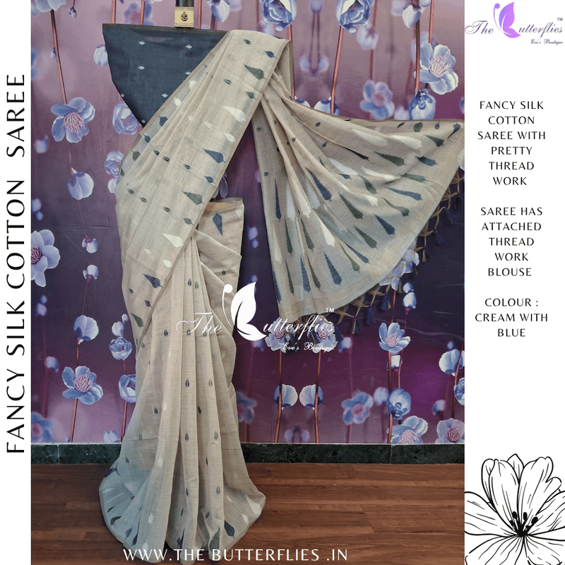 FANCY SILK COTTON SAREE MHTSSCS24342