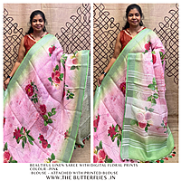 PURE LINEN SAREE YBRSLIN23434 PURE LINEN SAREE YBRSLIN23434