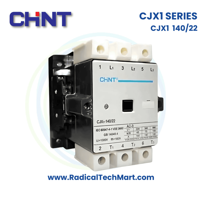 Chint CJX1 140/22 Contactor – 22A AC Motor Control Device