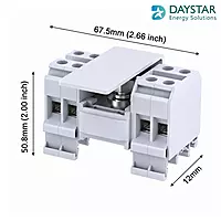 Elmex DBK-1X4 Polyamide Distribution Block | 114A/57A | 1 In (35mm²) – 8 Out (10mm²) | Finger Safe