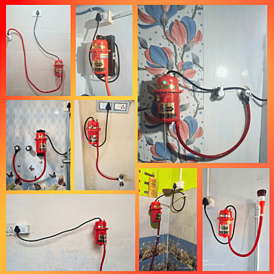 Yalli Sun Instant Water Heater 3KW Copper Coil - Portable Electric Geyser for Bathroom & Kitchen