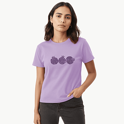 Pomegranate Women's Graphic T-shirt | Lavender