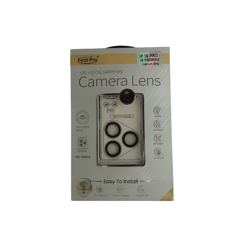 ZigDeal First Pro iPhone 16 Pro / 16 Pro Max Camera Lens Protector – Clear & Scratch Resistant