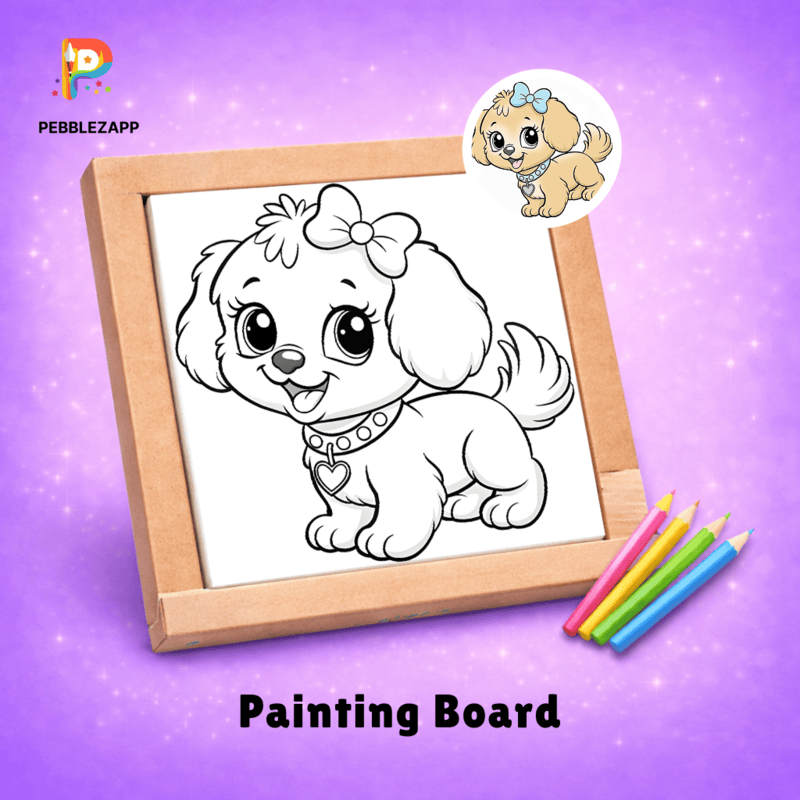 Cute Puppy Coloring