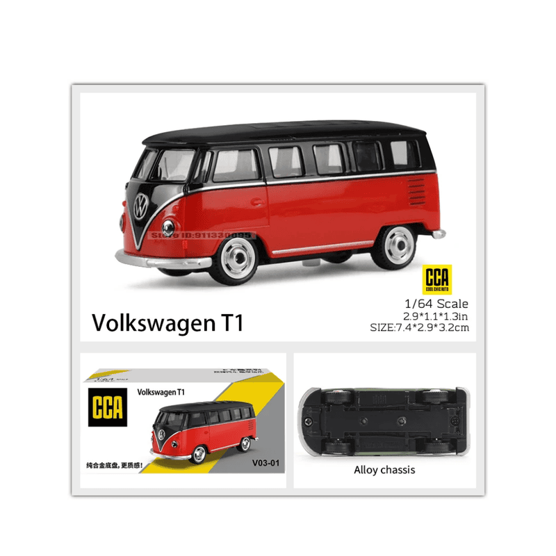 Volkswagen T1 V03-01-Red 1:64 CCA