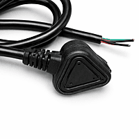 Champion 3-Pin Power Cable with Open End 6A, Universal Power Cord for PC, Desktop, Monitor, Printer, LED TV, SMPS, UPS, CCTV Power Supply