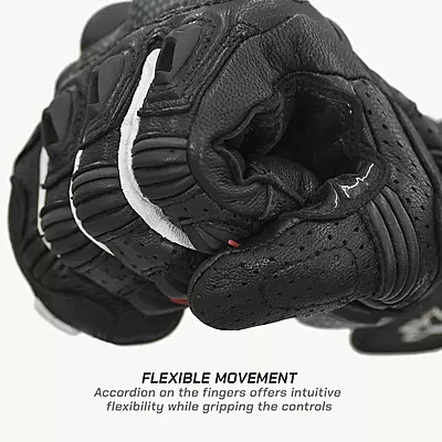 Viaterra Shifter - Short Motorcycle Leather Riding Gloves