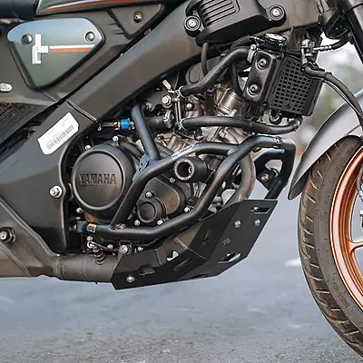 Legundary Thanos Crashguard With Slider for Yamaha XSR 155 Legundary Thanos Crashguard With Slider for Yamaha XSR 155