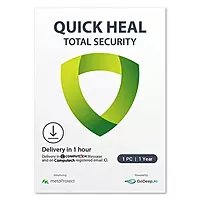 Quick Heal Total Security 1 User 1 Year AI Protection for Windows