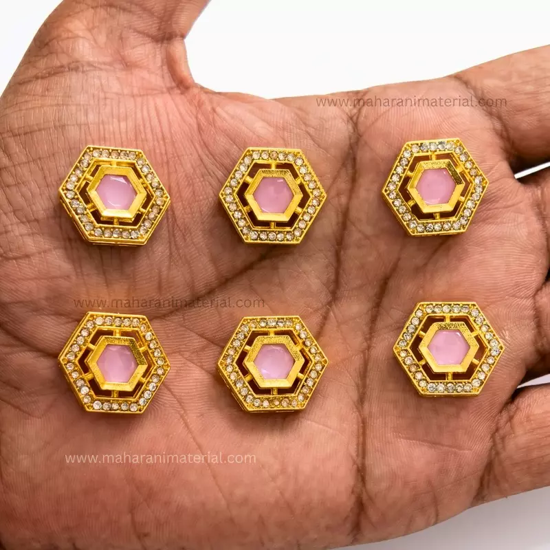 Diamond Kundan Hex