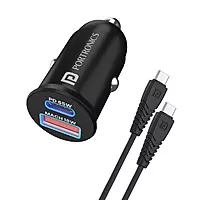 Portronics Car Power 65 Car Charger 65W with Dual Output (Black) Portronics Car Power 65 Car Charger 65W with Dual Output (Black)
