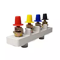 100 Amp 4 Pole Grey Standard Connection Plate with Cap | TPN-100