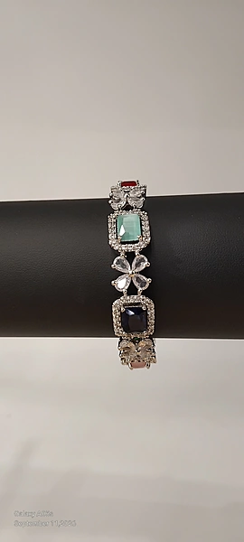Multicoloured AD Stone Bangle