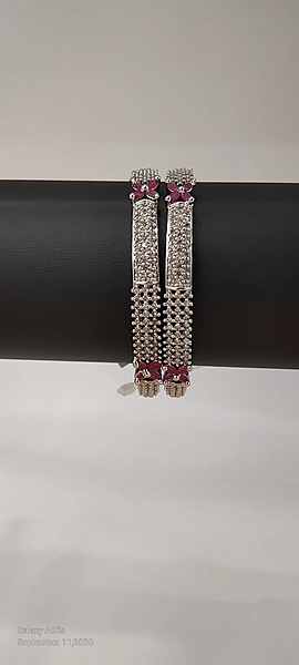 Ruby Stone AD Bangle