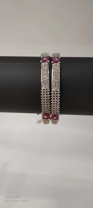 Ruby Stone AD Bangle