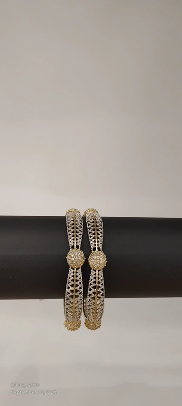 Gold Plated AD Stone Bangle